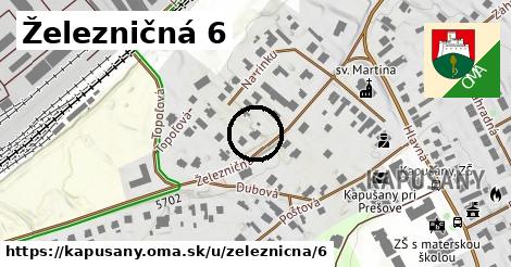 Železničná 6, Kapušany
