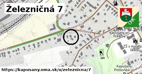 Železničná 7, Kapušany