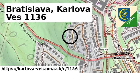 Bratislava, Karlova Ves <span class="supisne">1136</span>