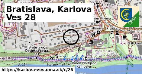 Bratislava, Karlova Ves <span class="supisne">28</span>