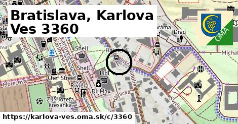 Bratislava, Karlova Ves <span class="supisne">3360</span>