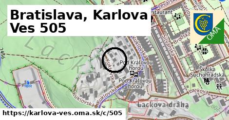 Bratislava, Karlova Ves <span class="supisne">505</span>