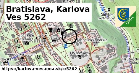 Bratislava, Karlova Ves <span class="supisne">5262</span>
