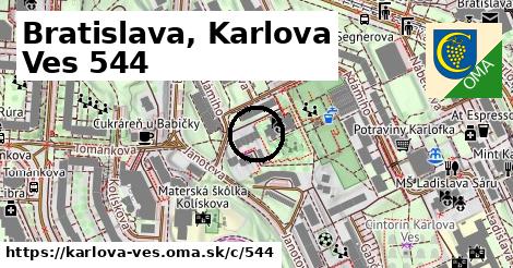 Bratislava, Karlova Ves <span class="supisne">544</span>