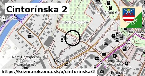 Cintorínska 2, Kežmarok