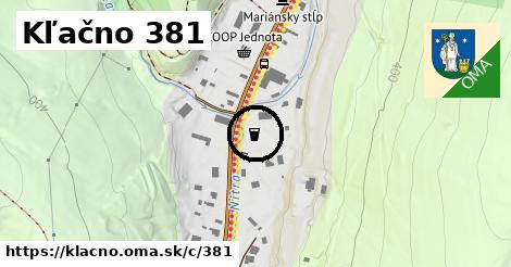 Kľačno <span class="supisne">381</span>