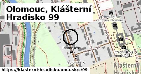 Olomouc, Klášterní Hradisko <span class="supisne">99</span>