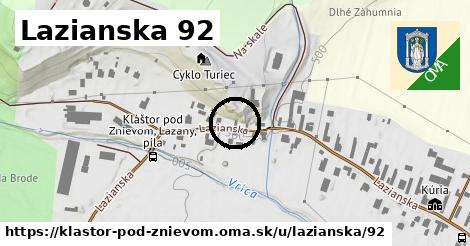 Lazianska 92, Kláštor pod Znievom