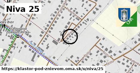 Niva 25, Kláštor pod Znievom