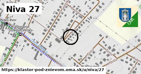 Niva 27, Kláštor pod Znievom