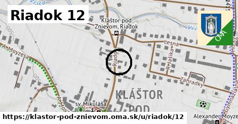 Riadok 12, Kláštor pod Znievom