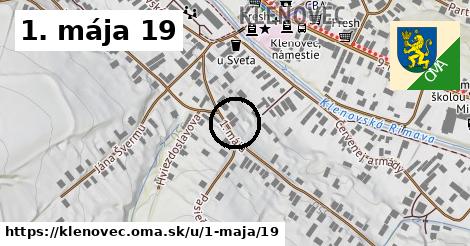 1. mája 19, Klenovec