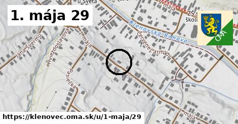 1. mája 29, Klenovec