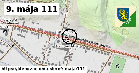 9. mája 111, Klenovec