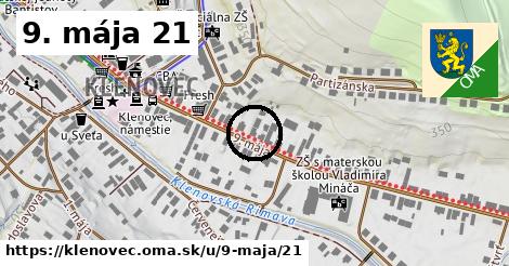 9. mája 21, Klenovec