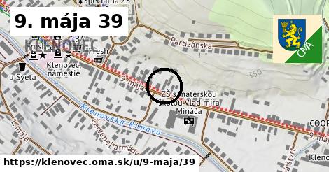 9. mája 39, Klenovec