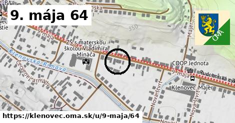 9. mája 64, Klenovec