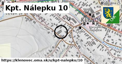 Kpt. Nálepku 10, Klenovec