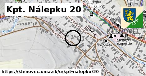 Kpt. Nálepku 20, Klenovec