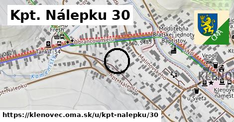 Kpt. Nálepku 30, Klenovec