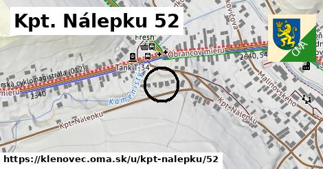 Kpt. Nálepku 52, Klenovec