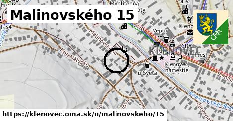 Malinovského 15, Klenovec