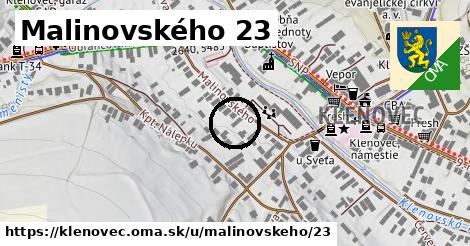 Malinovského 23, Klenovec