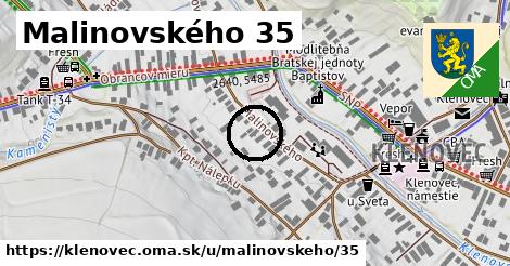 Malinovského 35, Klenovec