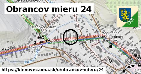 Obrancov mieru 24, Klenovec