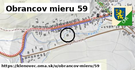 Obrancov mieru 59, Klenovec