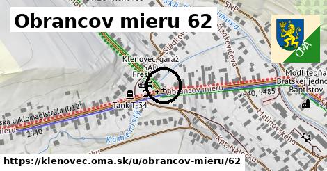 Obrancov mieru 62, Klenovec