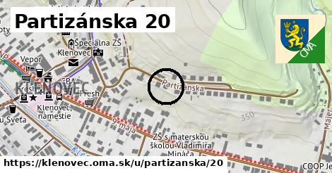 Partizánska 20, Klenovec