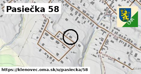 Pasiečka 58, Klenovec