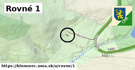 Rovné 1, Klenovec