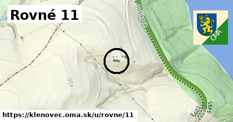 Rovné 11, Klenovec