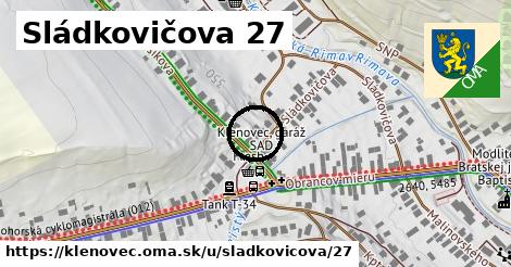 Sládkovičova 27, Klenovec