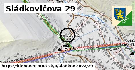 Sládkovičova 29, Klenovec