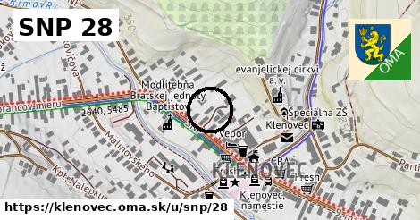 SNP 28, Klenovec