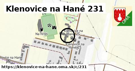 Klenovice na Hané <span class="supisne">231</span>