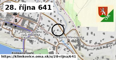 28. října 641, Klimkovice