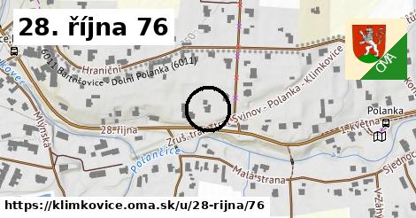 28. října 76, Klimkovice