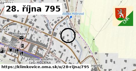 28. října 795, Klimkovice