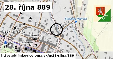 28. října 889, Klimkovice