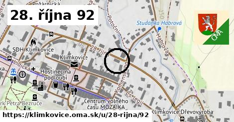 28. října 92, Klimkovice