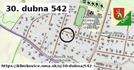 30. dubna 542, Klimkovice