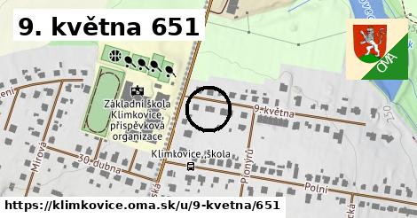 9. května 651, Klimkovice