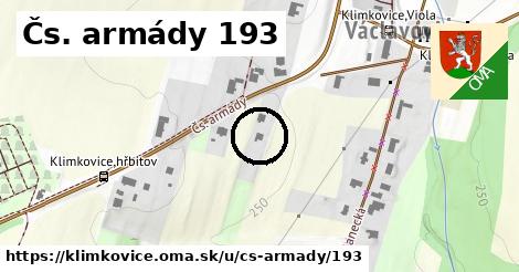 Čs. armády 193, Klimkovice