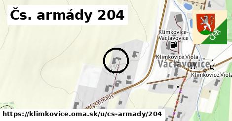 Čs. armády 204, Klimkovice