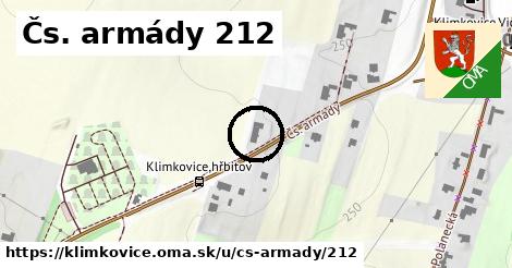 Čs. armády 212, Klimkovice