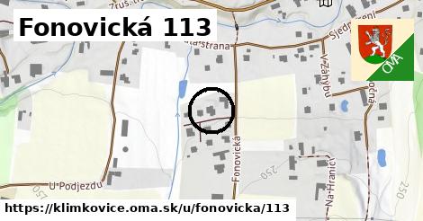 Fonovická 113, Klimkovice